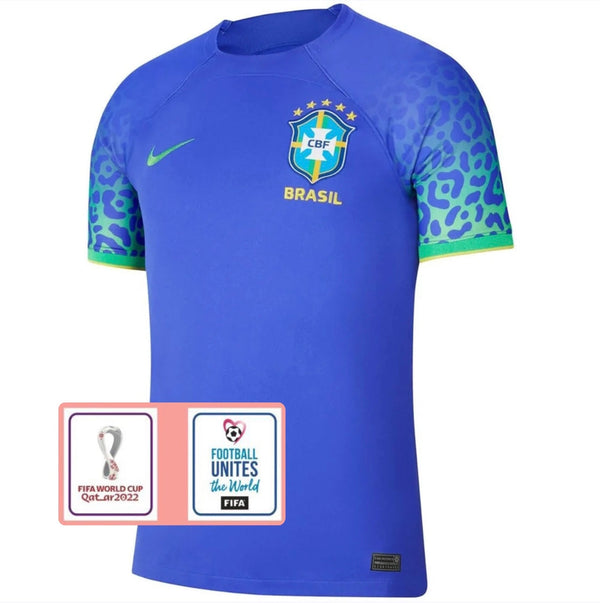 Jersey Brazilië ll Blauwe Fan 2022/2023 - Patch Wereldbeker