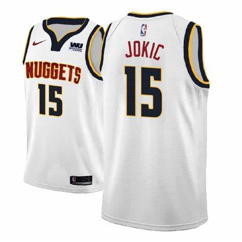 Jersey NBA - Denver Nuggets White - Jokic #15