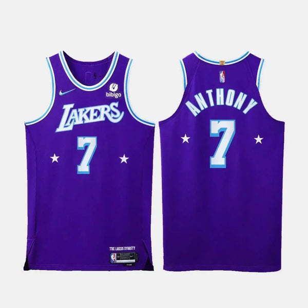 Jersey NBA - 75 Aniversario- Lakers- 21/22 Anthony #7 Púrpura