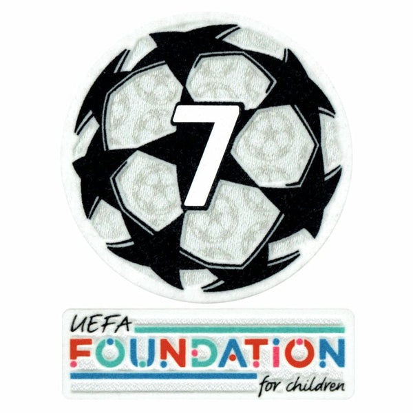 21-23 UCL Starball 7 keer winnaar + UEFA Foundation Patch Set