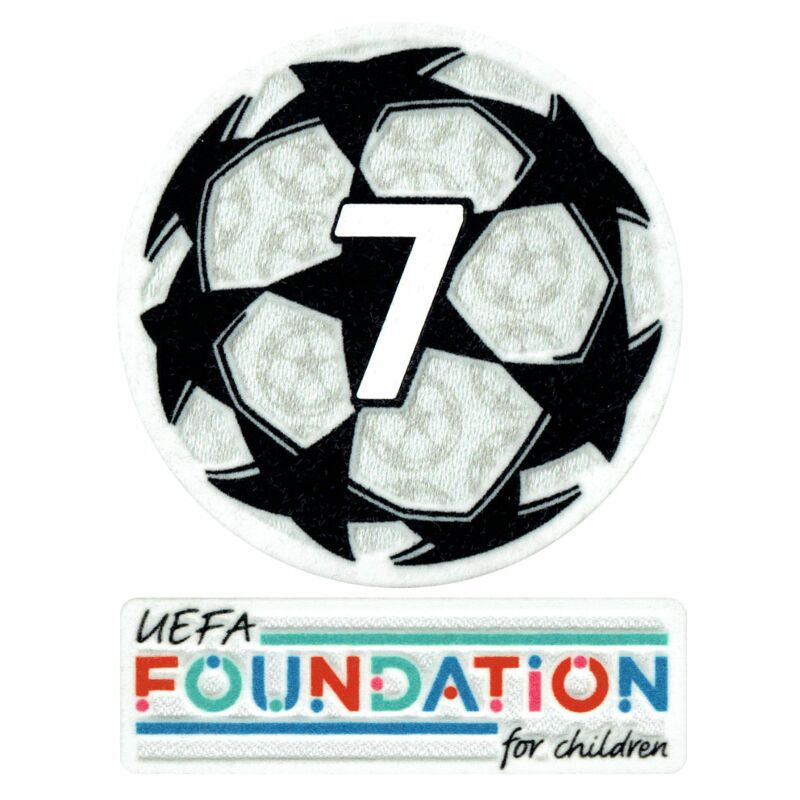 21-23 UCL Starball 7 time winner + UEFA Foundation Patch Set