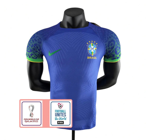 Jersey Brazilië II Speler Versie - 22/23 - Patch Wereldbeker